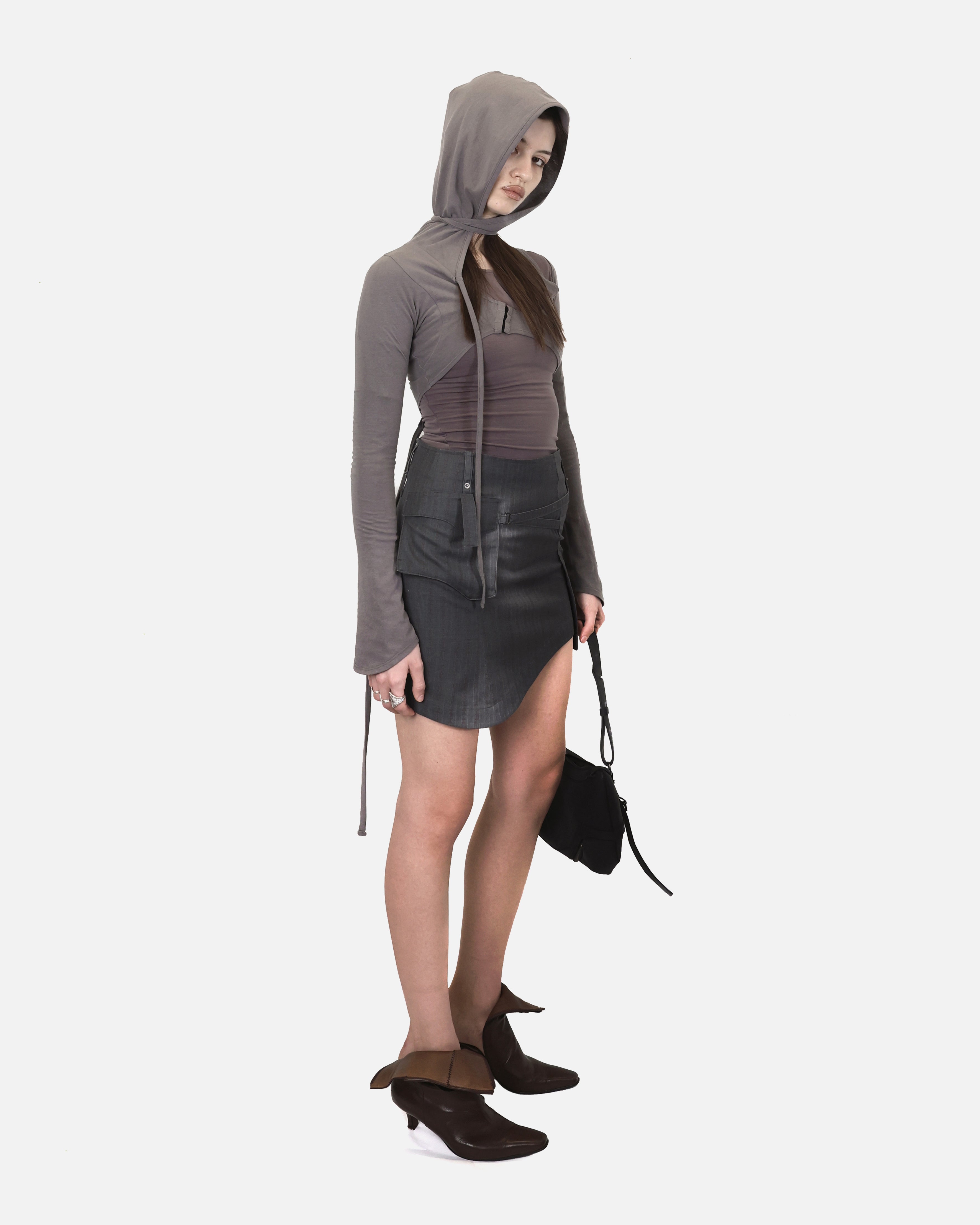 HOODED CARDIGAN