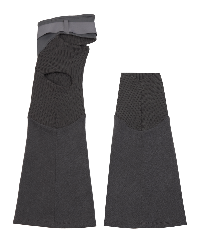 ASYMMETRIC LEG WARMER