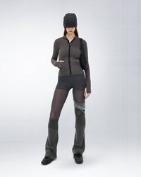 HOODED ZIP TOP