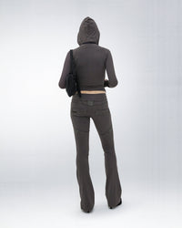 HOODED ZIP TOP