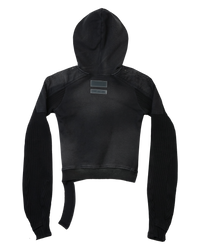 BRACES ASYMMETRIC ZIP UP HOODIE