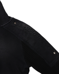 BRACES ASYMMETRIC ZIP UP HOODIE