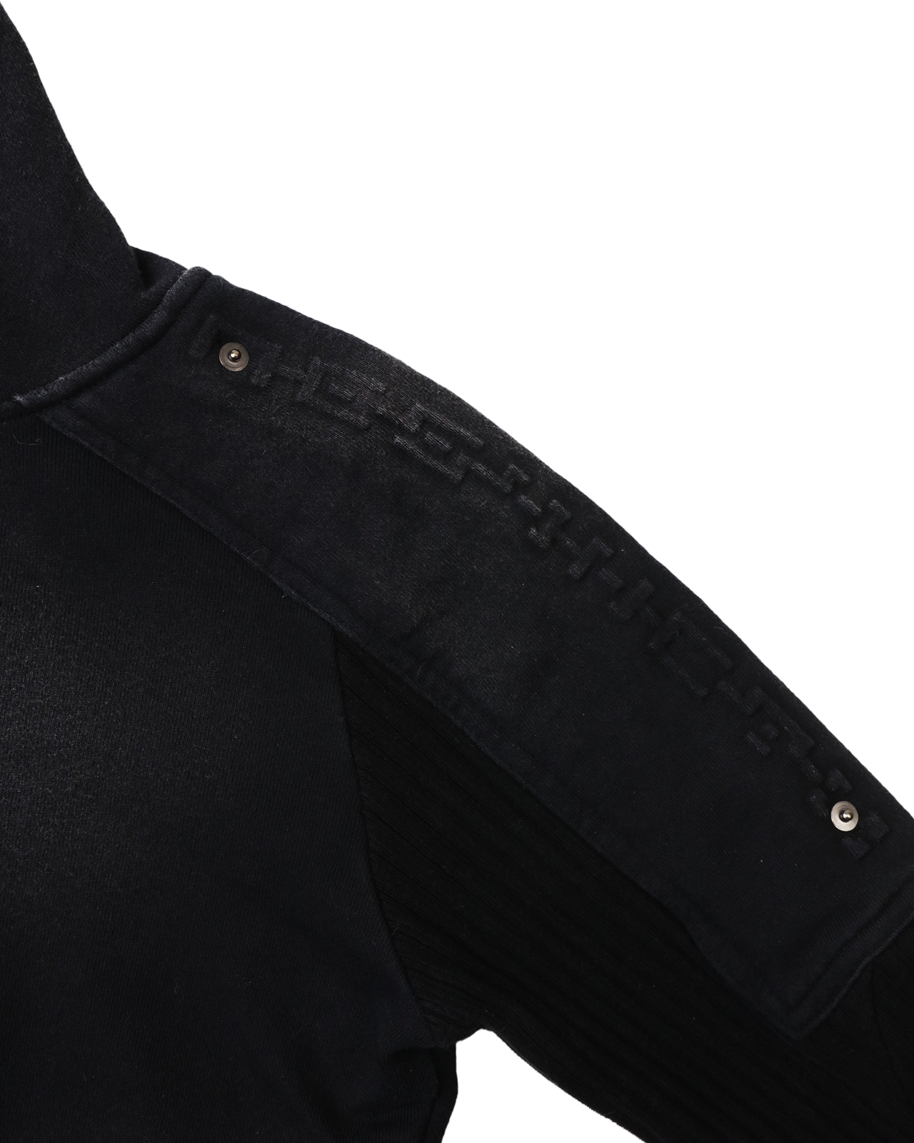 BRACES ASYMMETRIC ZIP UP HOODIE