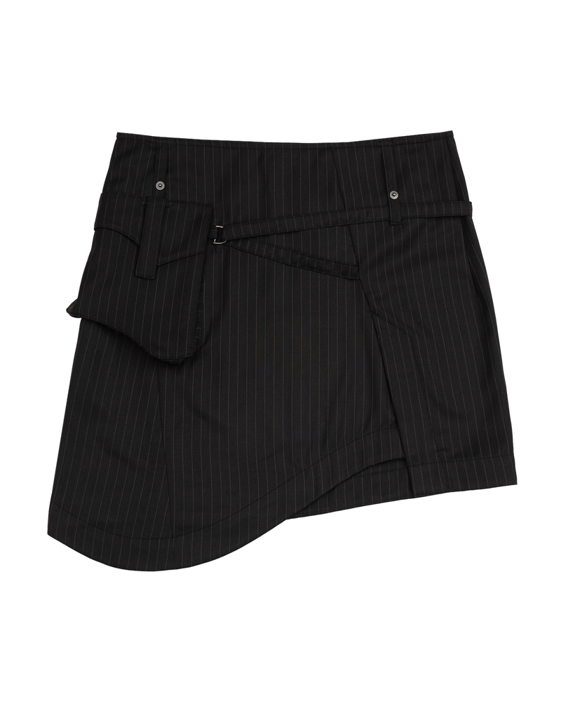 ASYMMETRIC MIDI SKIRT