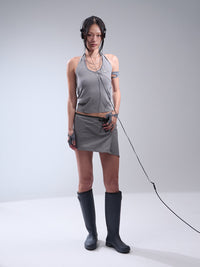 ASYMMETRIC MINI SKIRT
