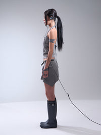 ASYMMETRIC MINI SKIRT