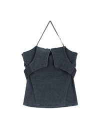 2WAY HALTER SLEEVELESS