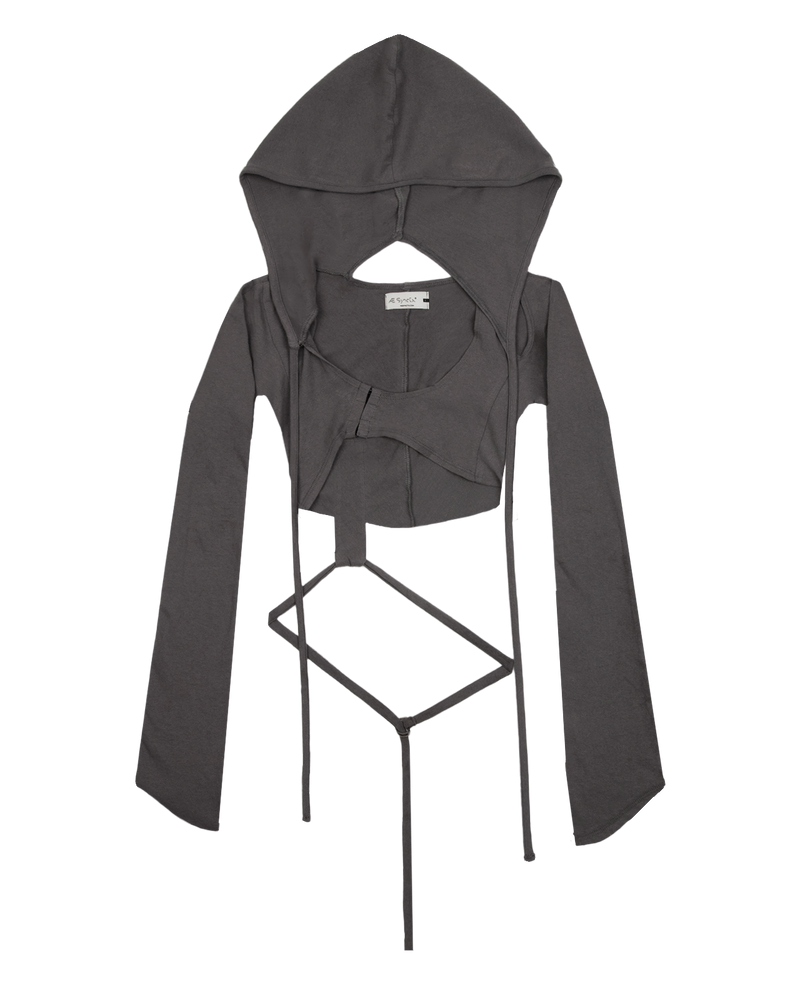 HOODED CARDIGAN
