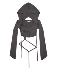 HOODED CARDIGAN